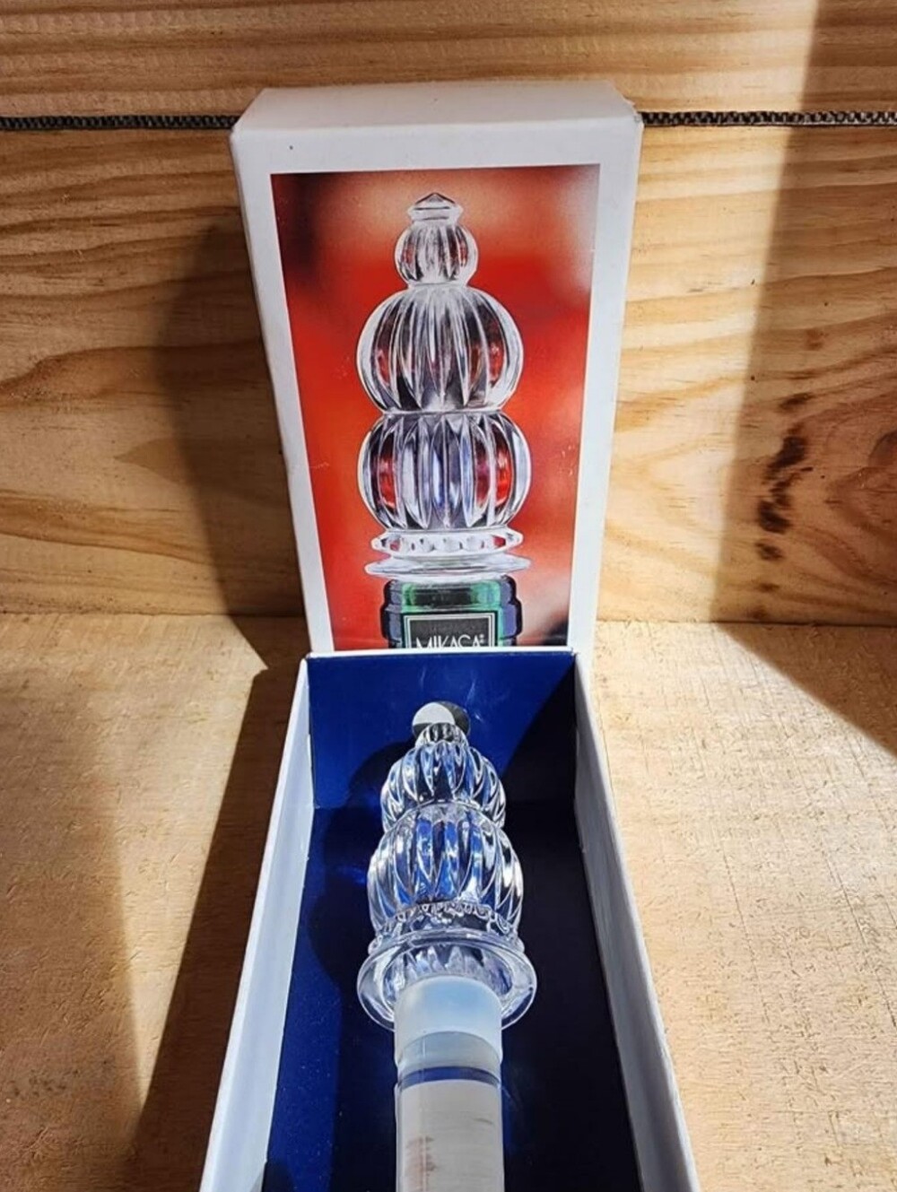 Mikasa Crystal Wine Stopper - Original Box